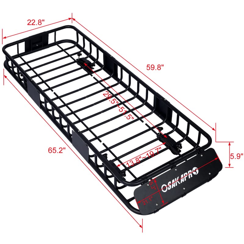 RB1 Rooftop Cargo Carrier Basket Motoring Roof Rack