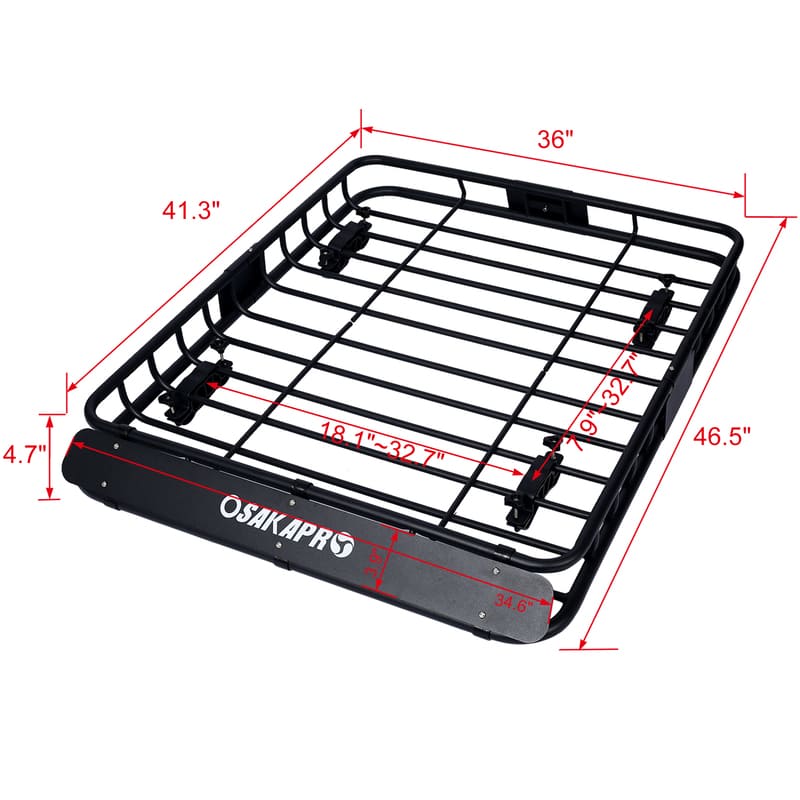 RB1 Rooftop Cargo Carrier Basket Motoring Roof Rack