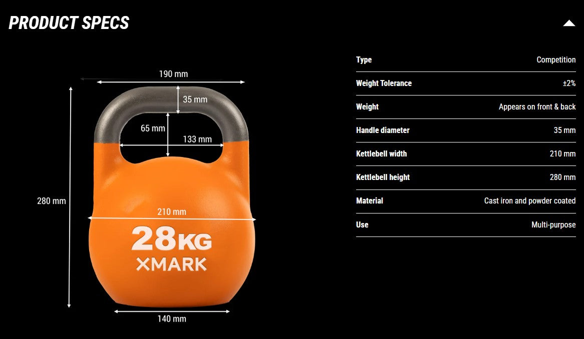 Competition Kettlebells (KG), Singles & Sets
