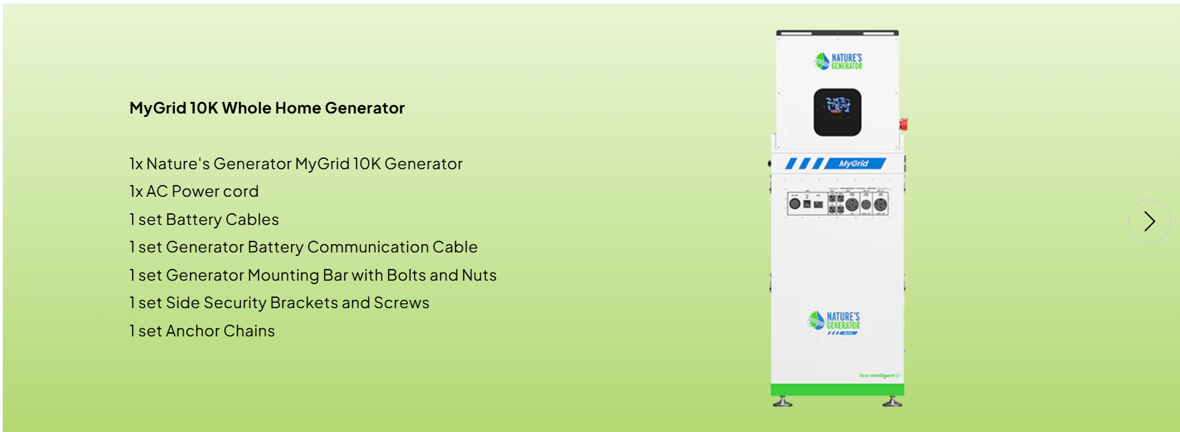 MyGrid 10K Whole Home Generator