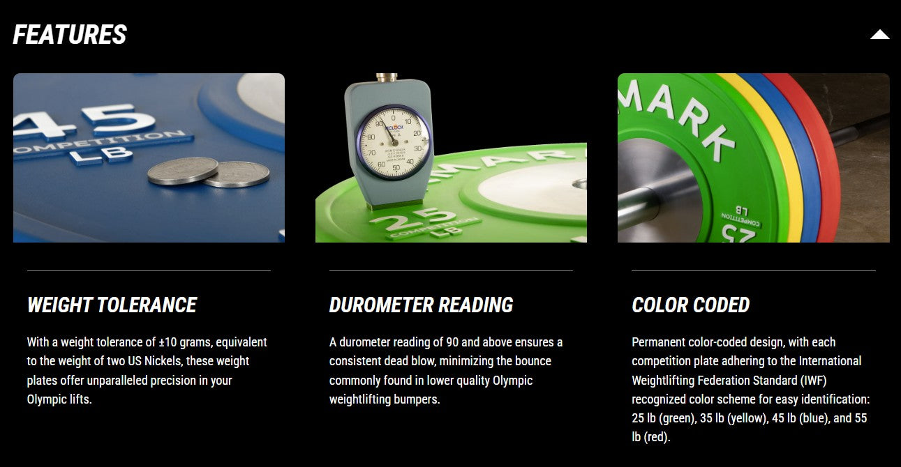 Premium Competition Bumper Plates (LB), Pairs and Sets