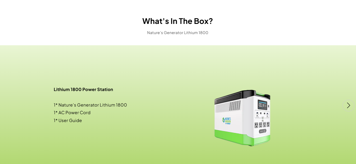 High Capacity Expandable Lithium 1800 Power Station