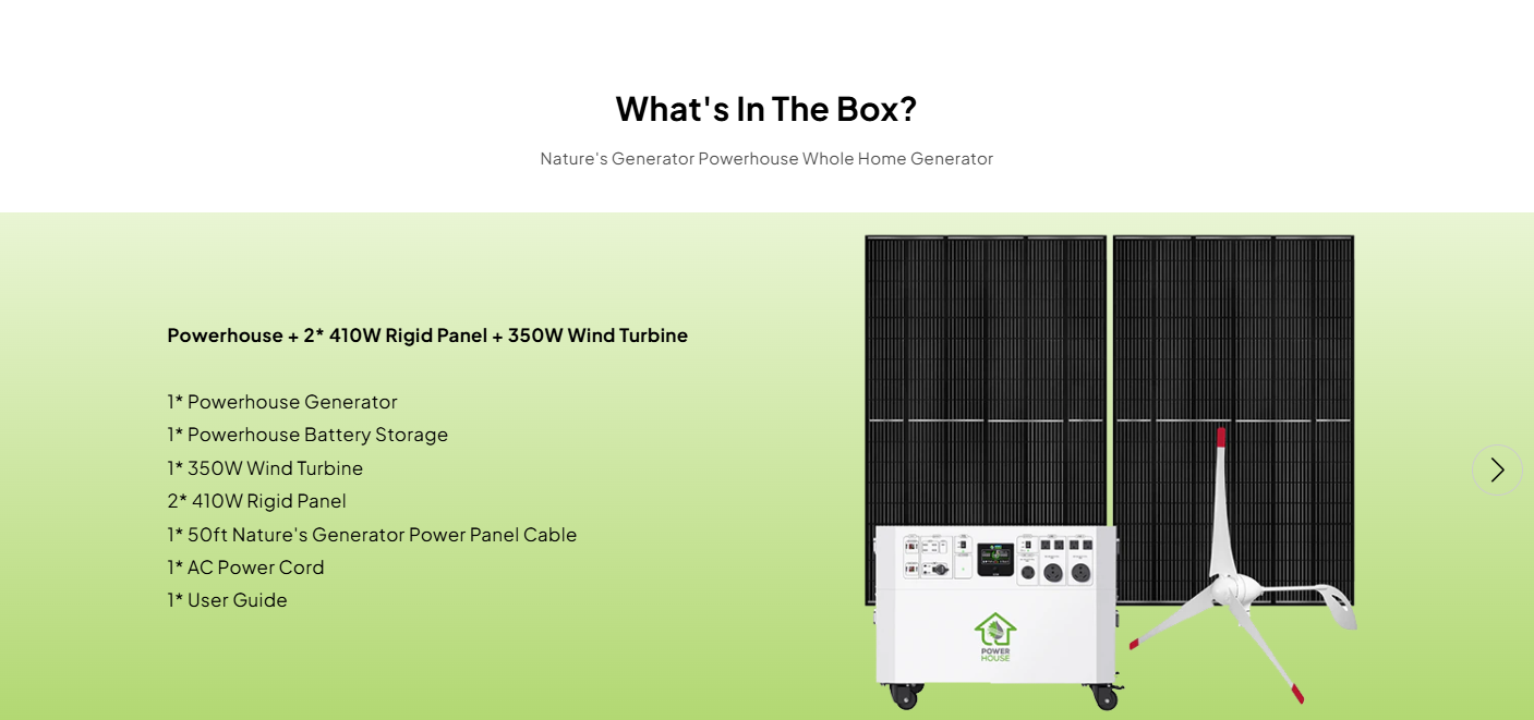 Nature’s Generator Powerhouse Solar and Wind Generator