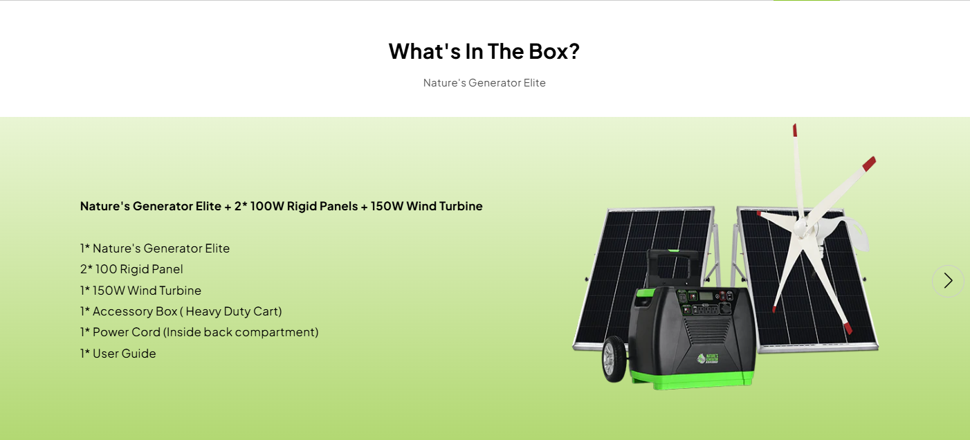 Nature's Generator Elite Gold - WE System