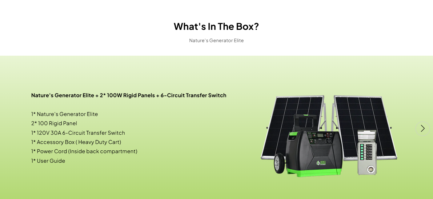 Nature's Generator Elite Gold - PE System