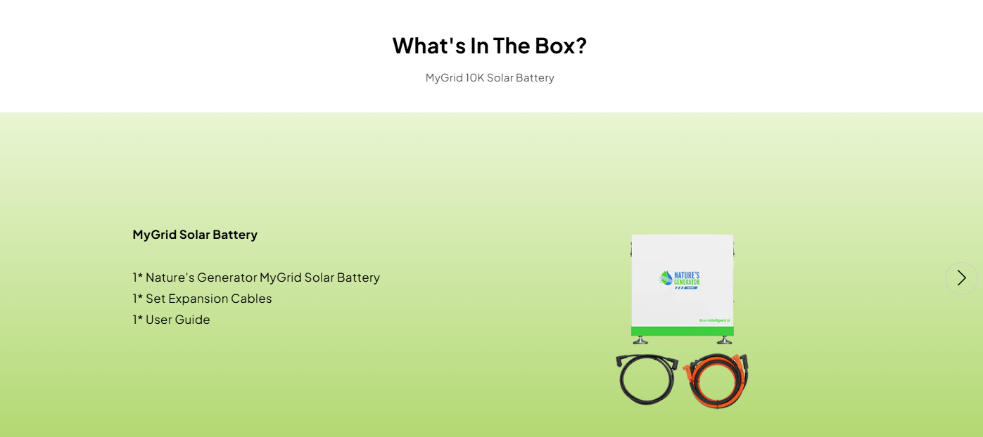 MyGrid 10K Solar Battery