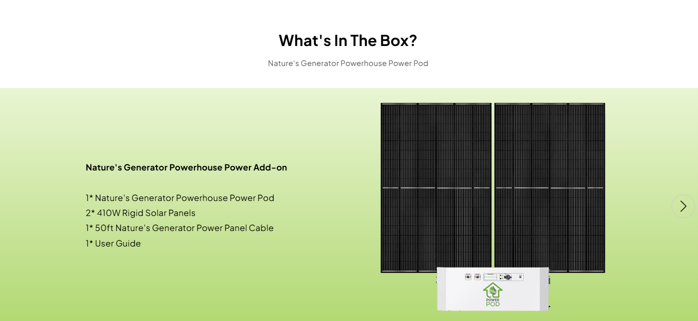 Nature's Generator Powerhouse Power Addition