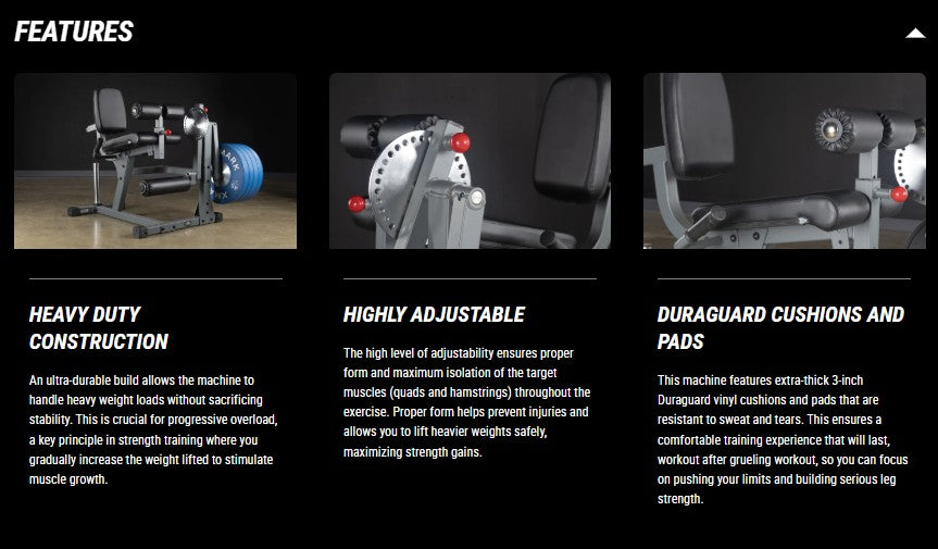 Rotary Leg Extension Curl Machine