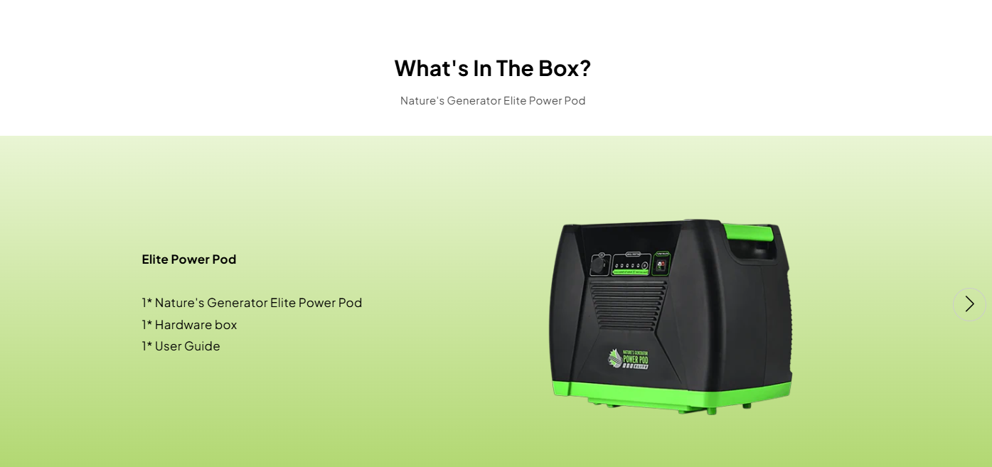 Nature's Generator Elite Power Pod