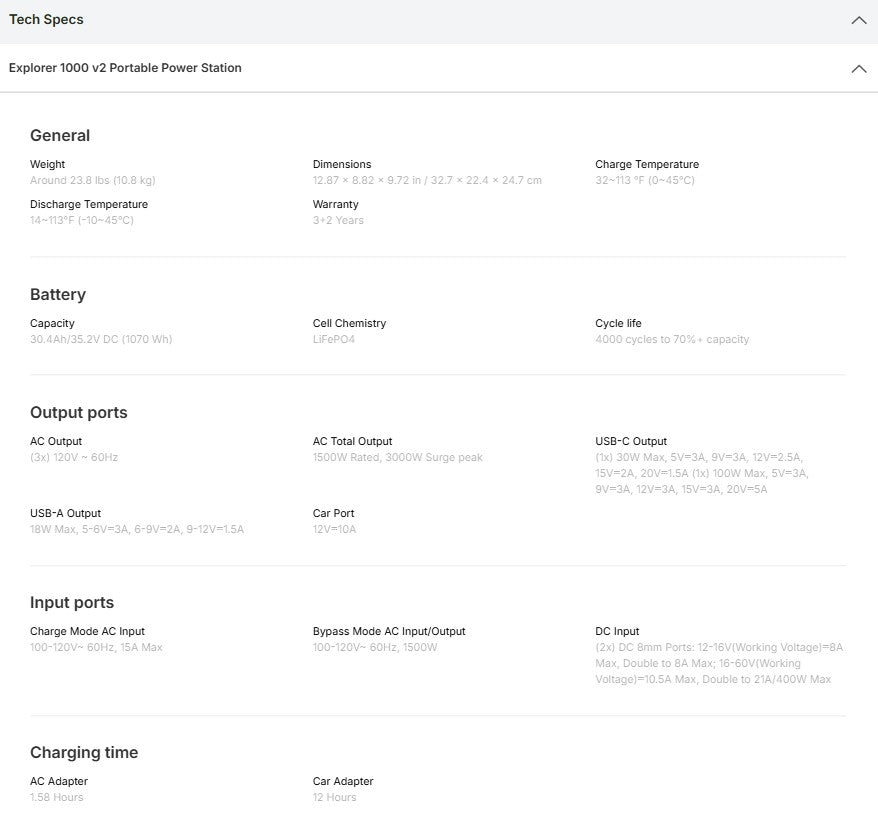 Jackery Explorer 1000 Portable Power Station