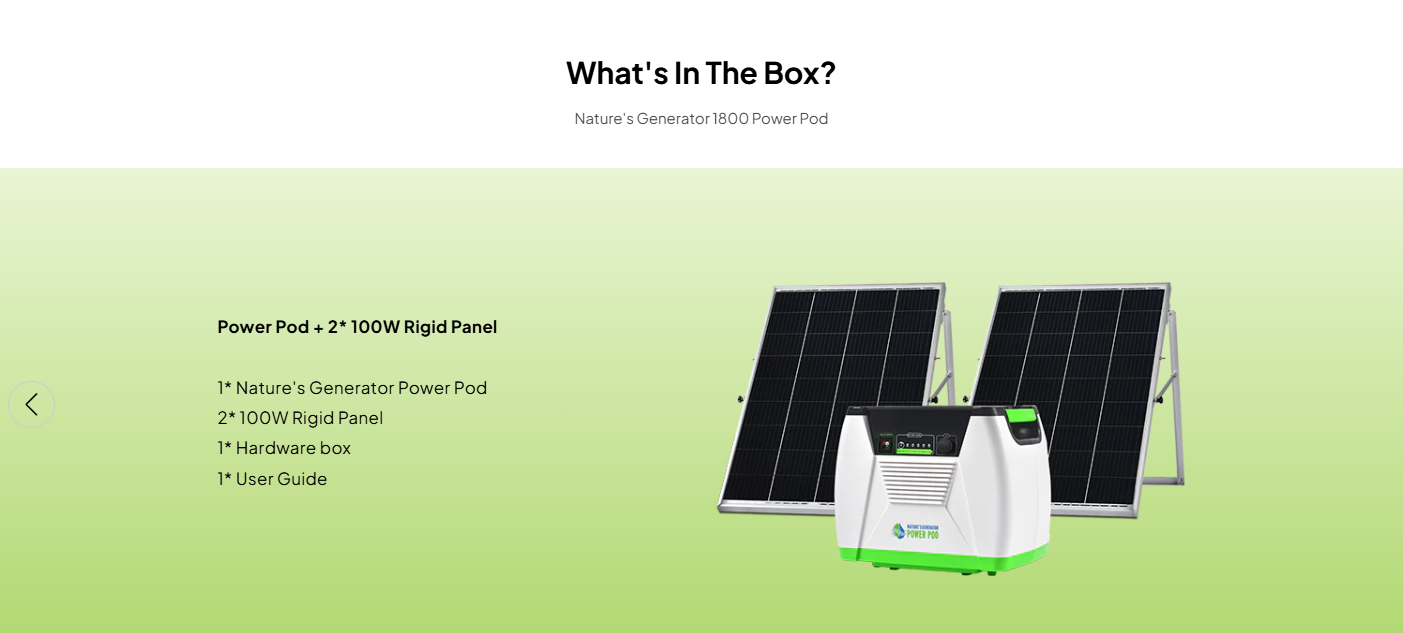 Nature's Generator Power Pod