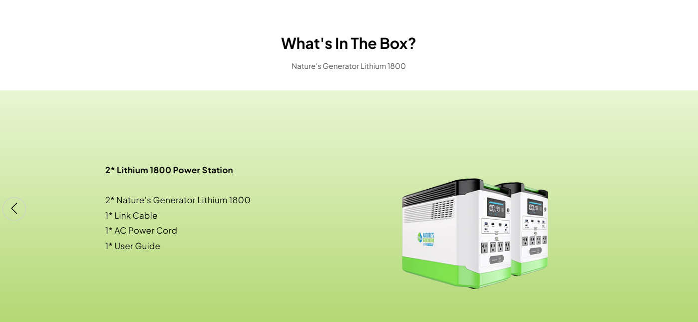 High Capacity Expandable Lithium 1800 Power Station