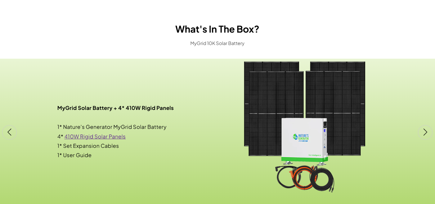MyGrid 10K Solar Battery
