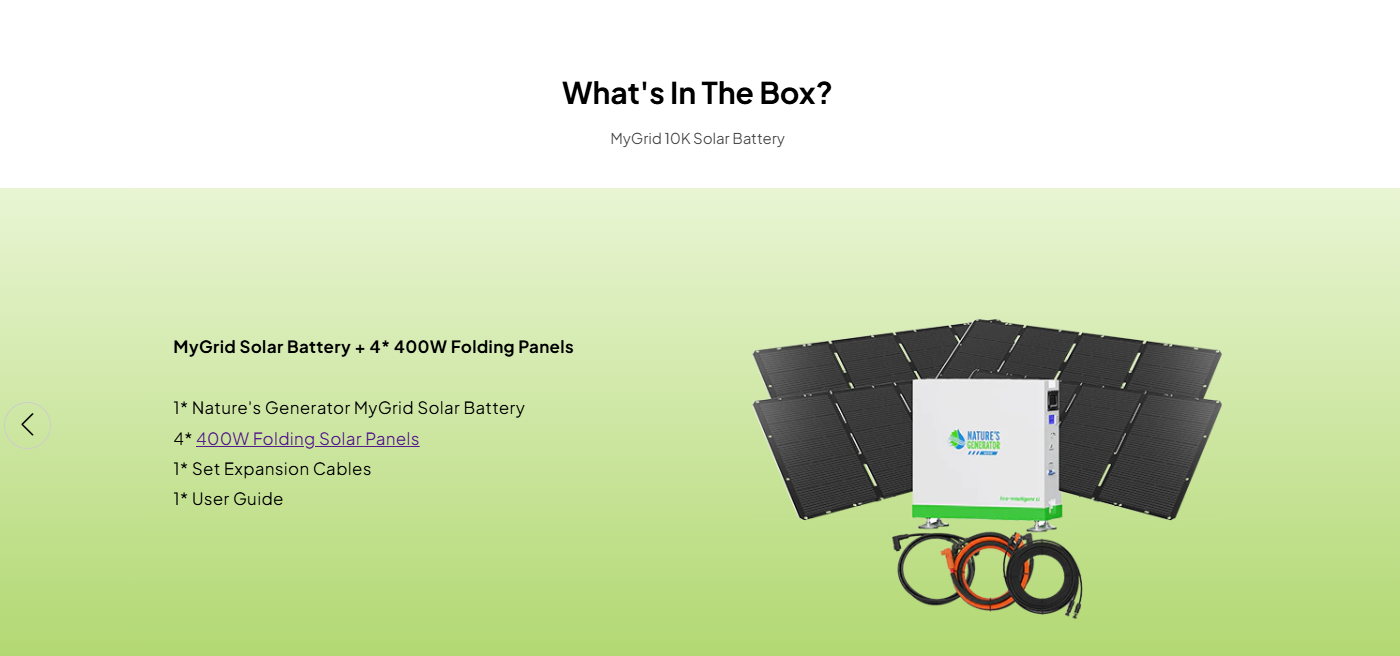 MyGrid 10K Solar Battery