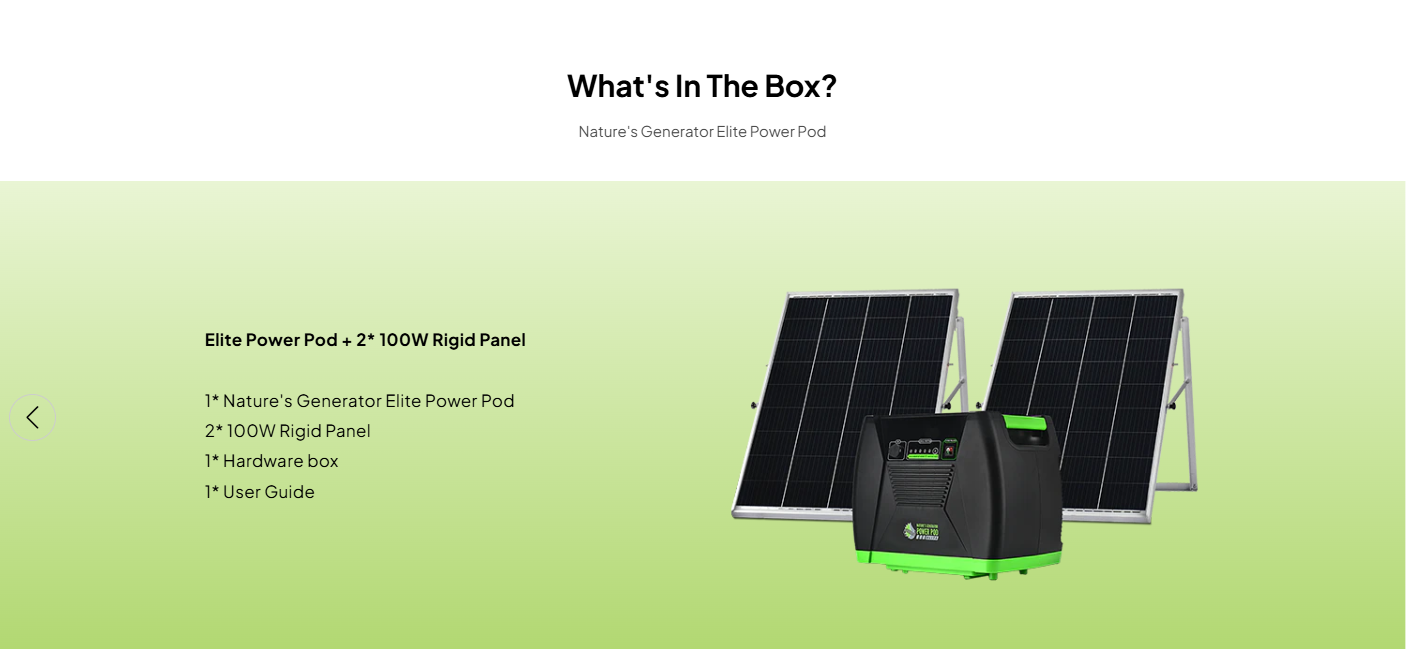 Nature's Generator Elite Power Pod