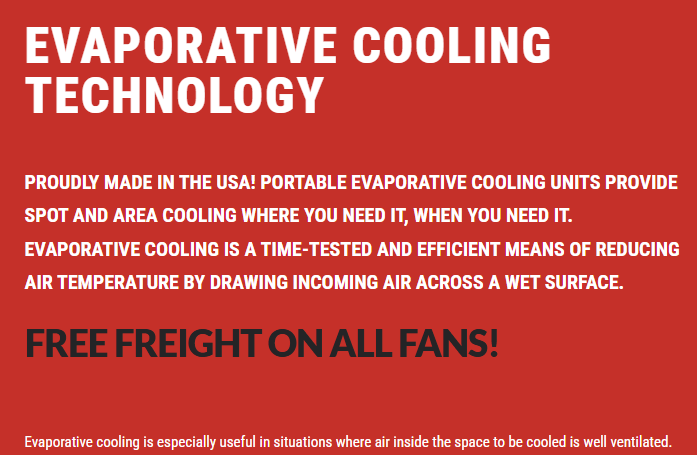 Evaporative Fan Pro: 36" Direct Drive Variable Speed - Powder Coated (Cools 3,200 Sq. Ft.)