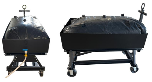 Evaporative Fan Pro: 36" + 90 Gallon Water Cart Combo (Cools 3,200 Sq. Ft.)