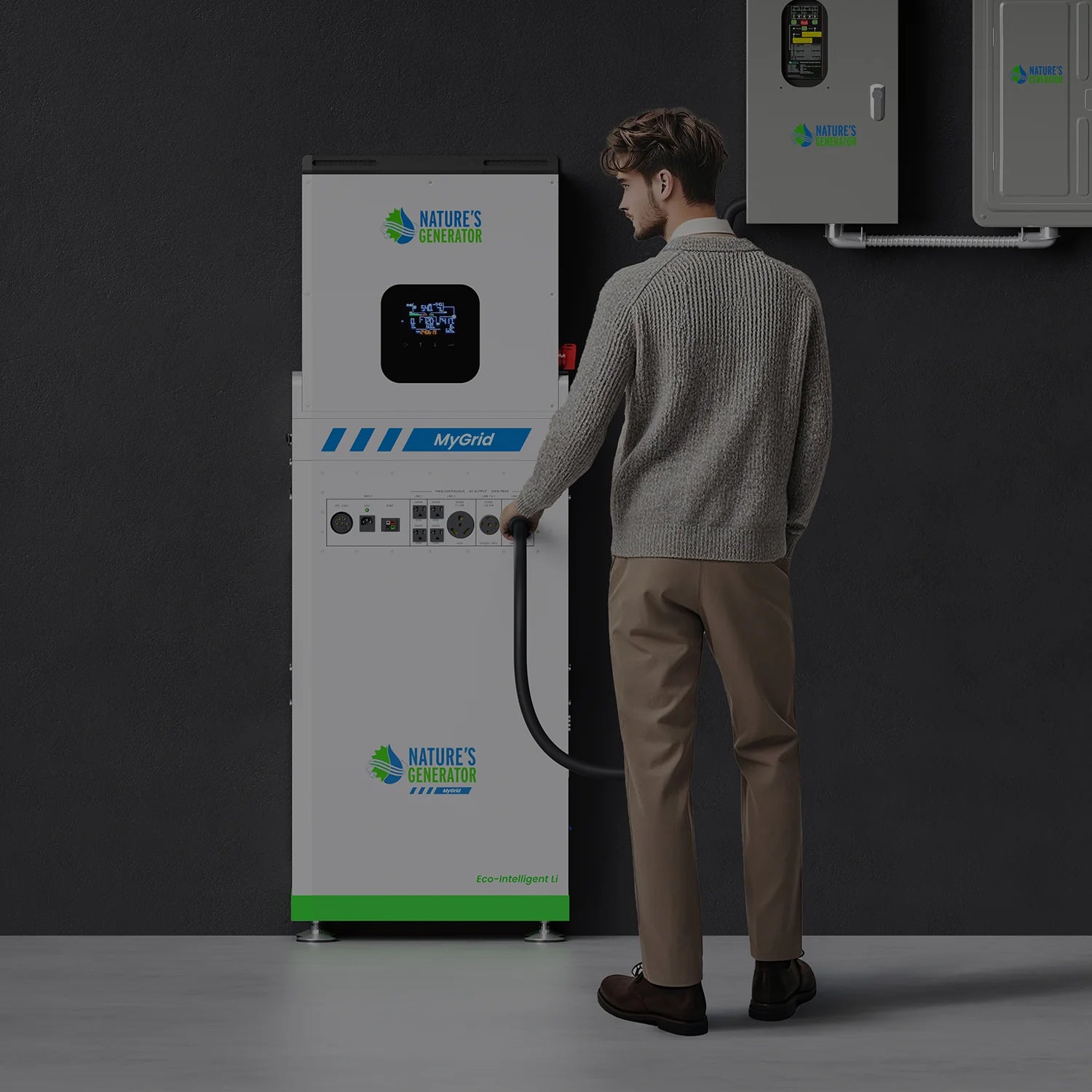 MyGrid 10K with Transfer Switch for House Battery Backup