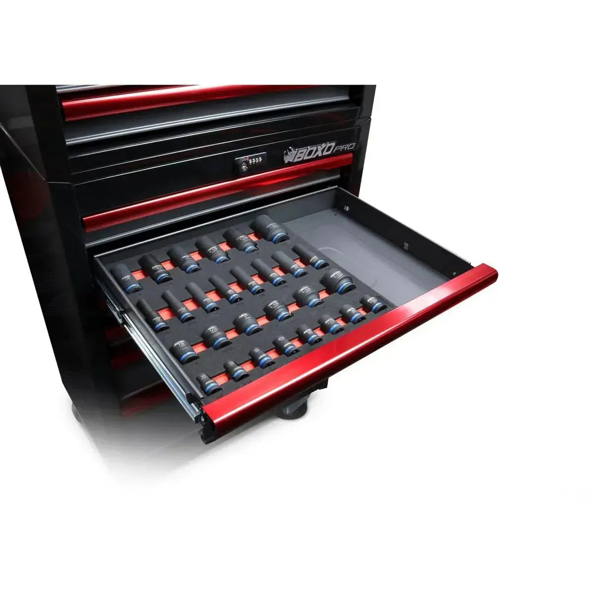 28-Piece ½” Drive SAE Impact Socket Set | 2/3 Drawer EVA Foam