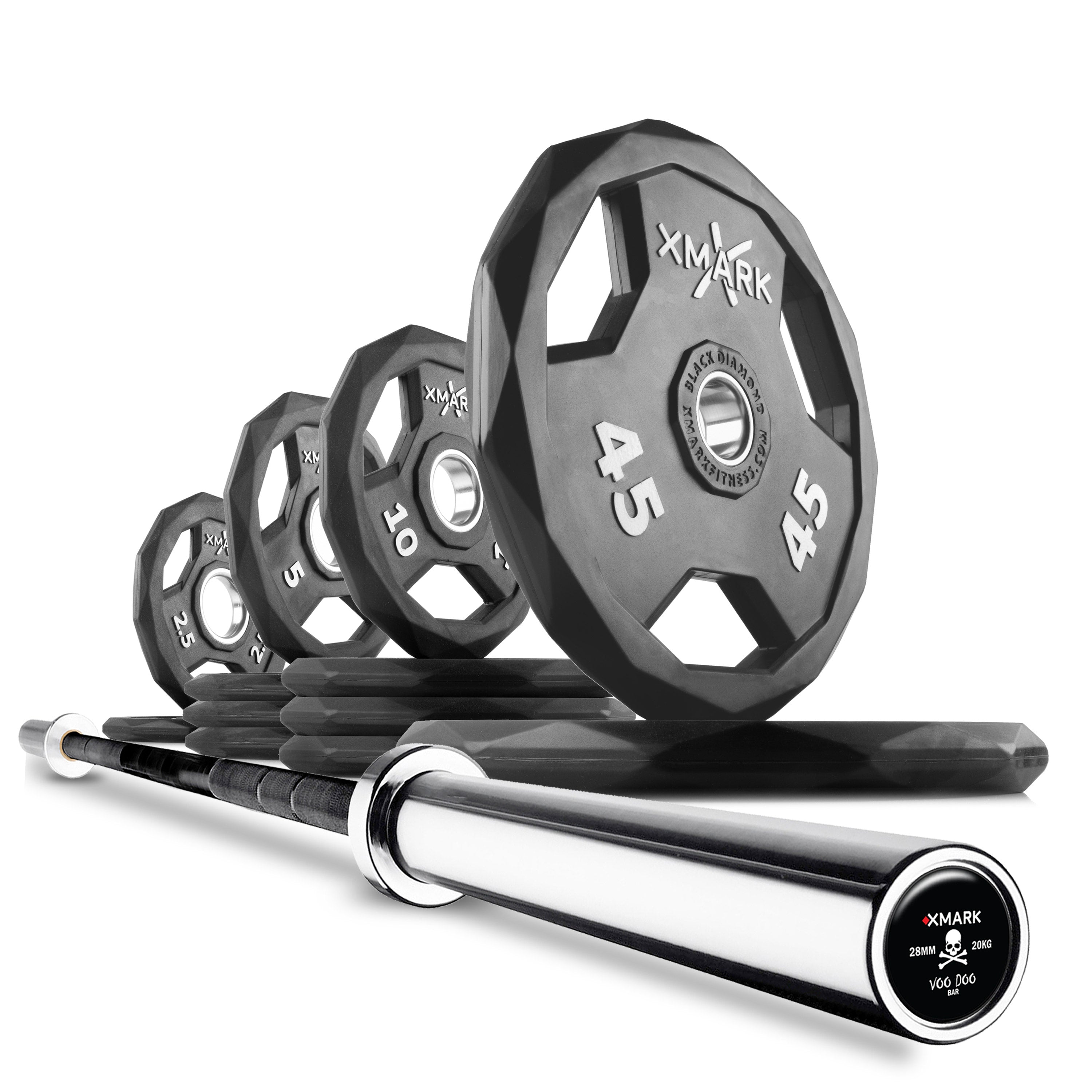 Black Diamond® Olympic Weight Plates and Olympic Barbell Sets