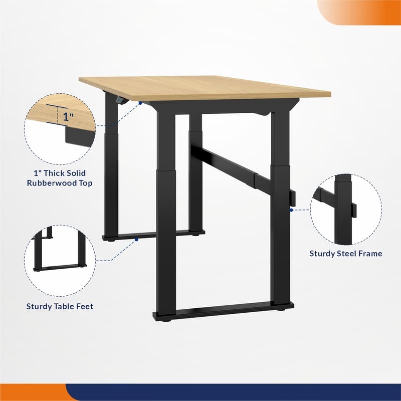 WB2QB Stable 4-Leg Electric Height Adjustable Workbench