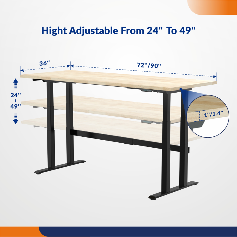 WB2RB  Ultra-Stable Electric Height Adjustable Workbench