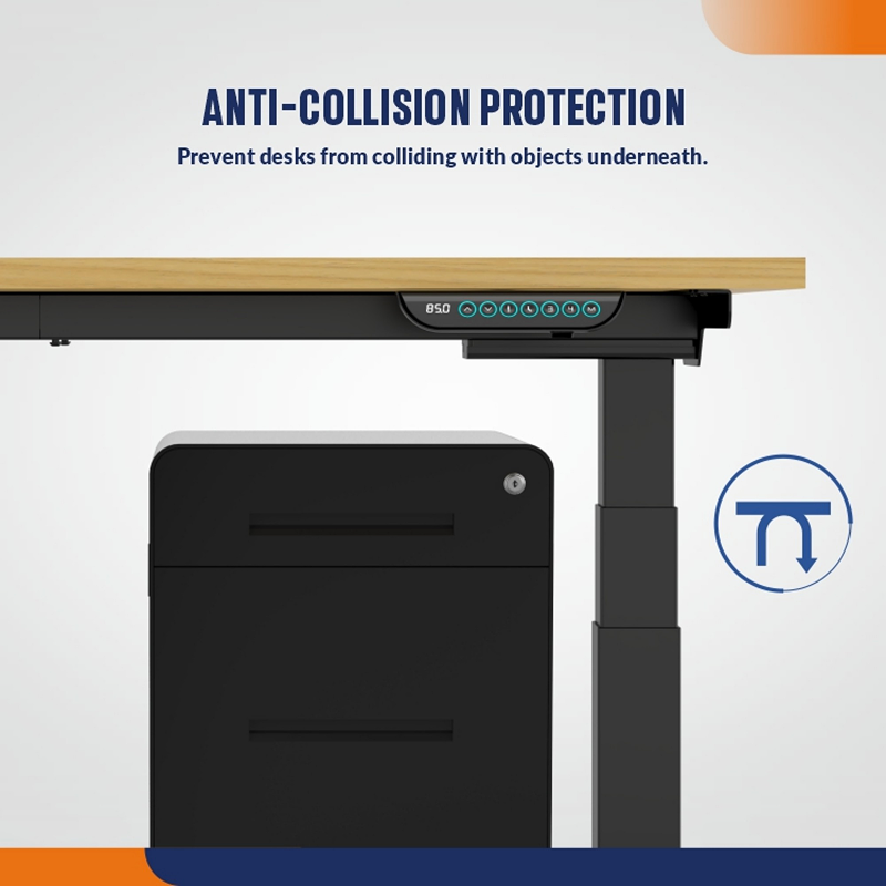 WB5TB L-shaped Electric Height Adjustable Workbench