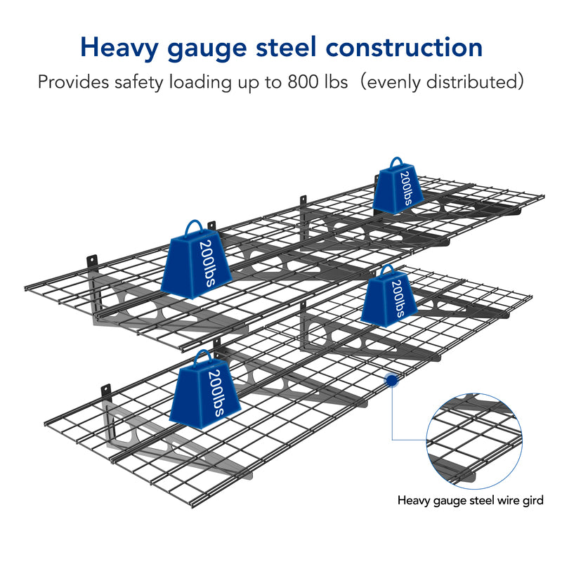 WR23 Classic 2-Pack 2' x 3' Wall Shelving - Thumbnail 3