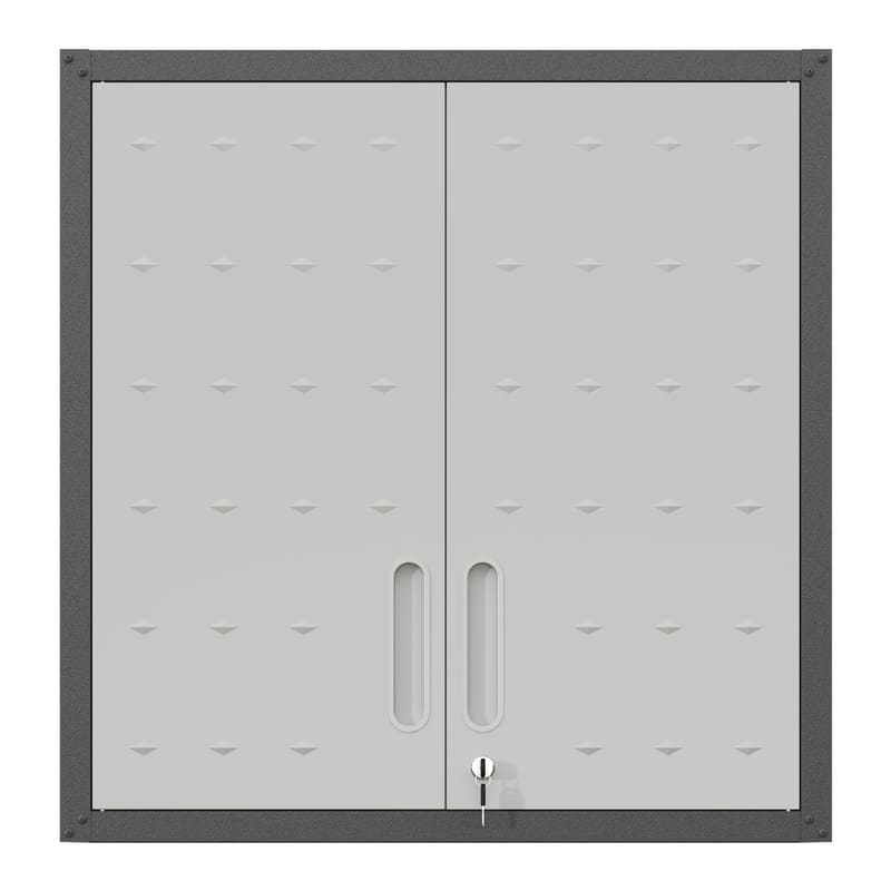 WSC5BG  Classic Black and Gray Metal Wall-Mounted Tool Storage Cabinet