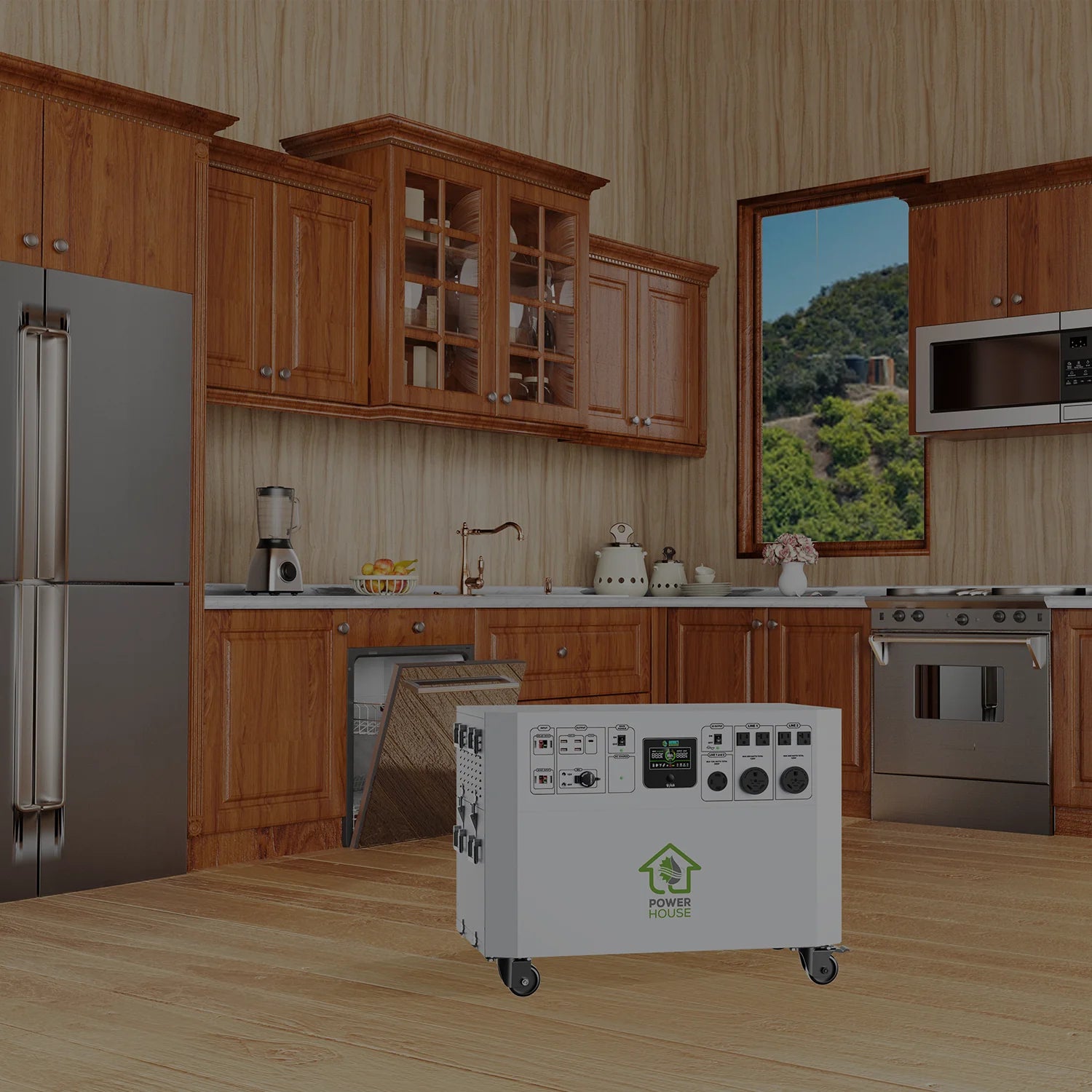 Nature’s Generator Powerhouse with Solar Panel