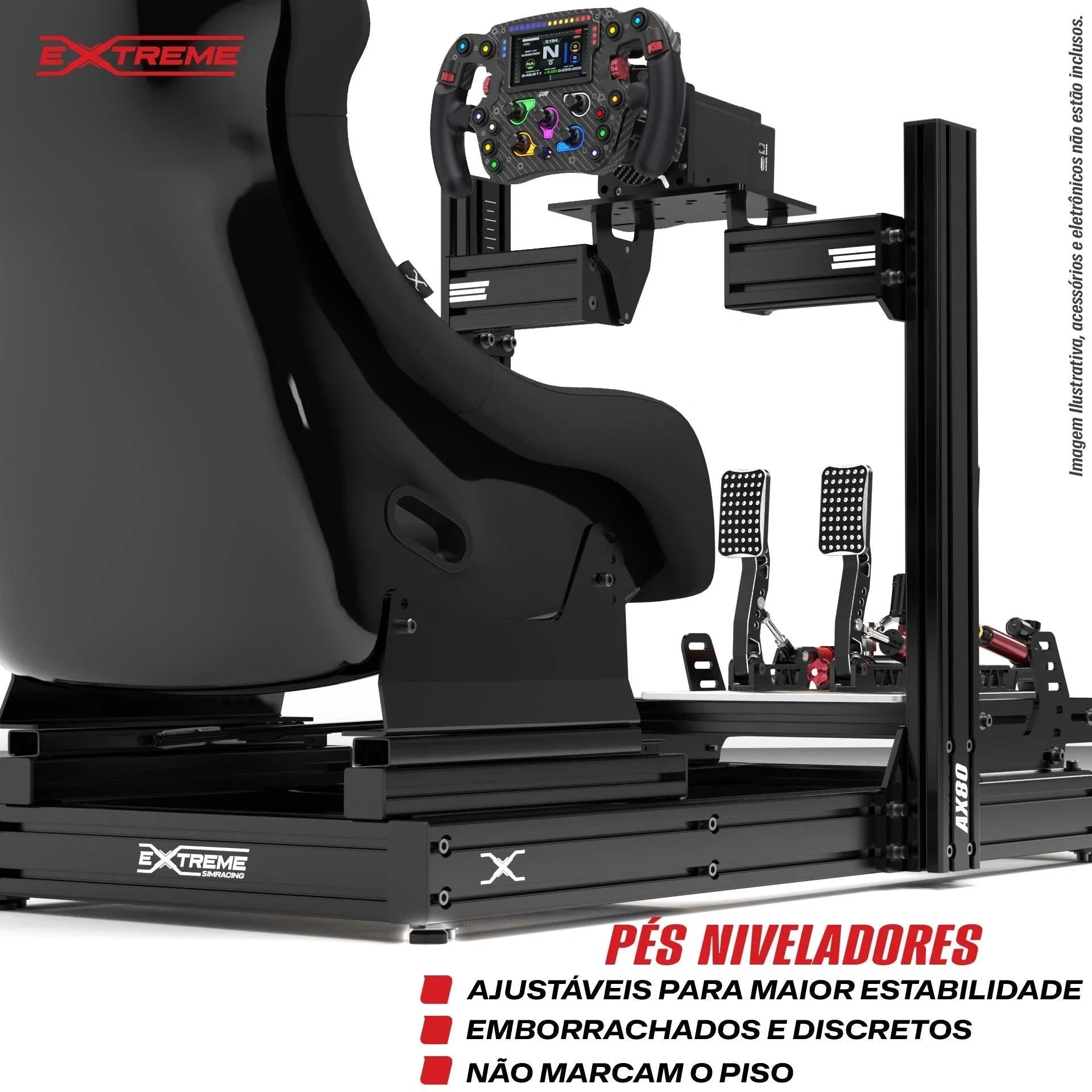 AX80 ALUMINUM PROFILE SIM RACING RIG 2025 - Garage Rebel