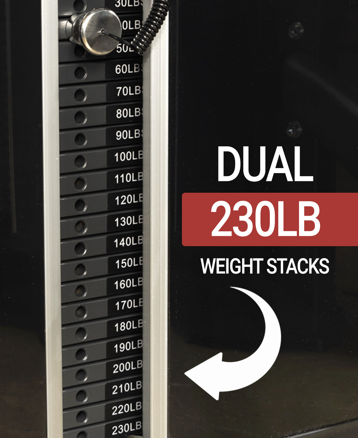 Functional Trainer With Dual 230 lb Weight Stacks