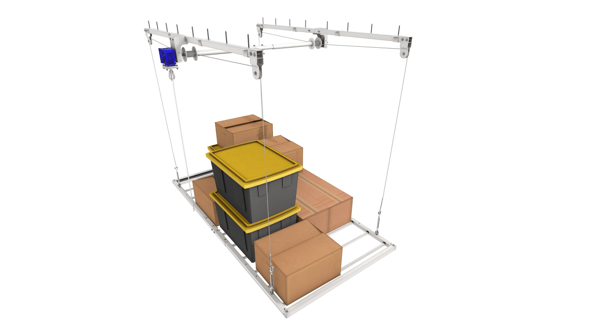 E - Z Lift PRO RV - 4x8 [700 lbs] 17' Drop - Garage Rebel
