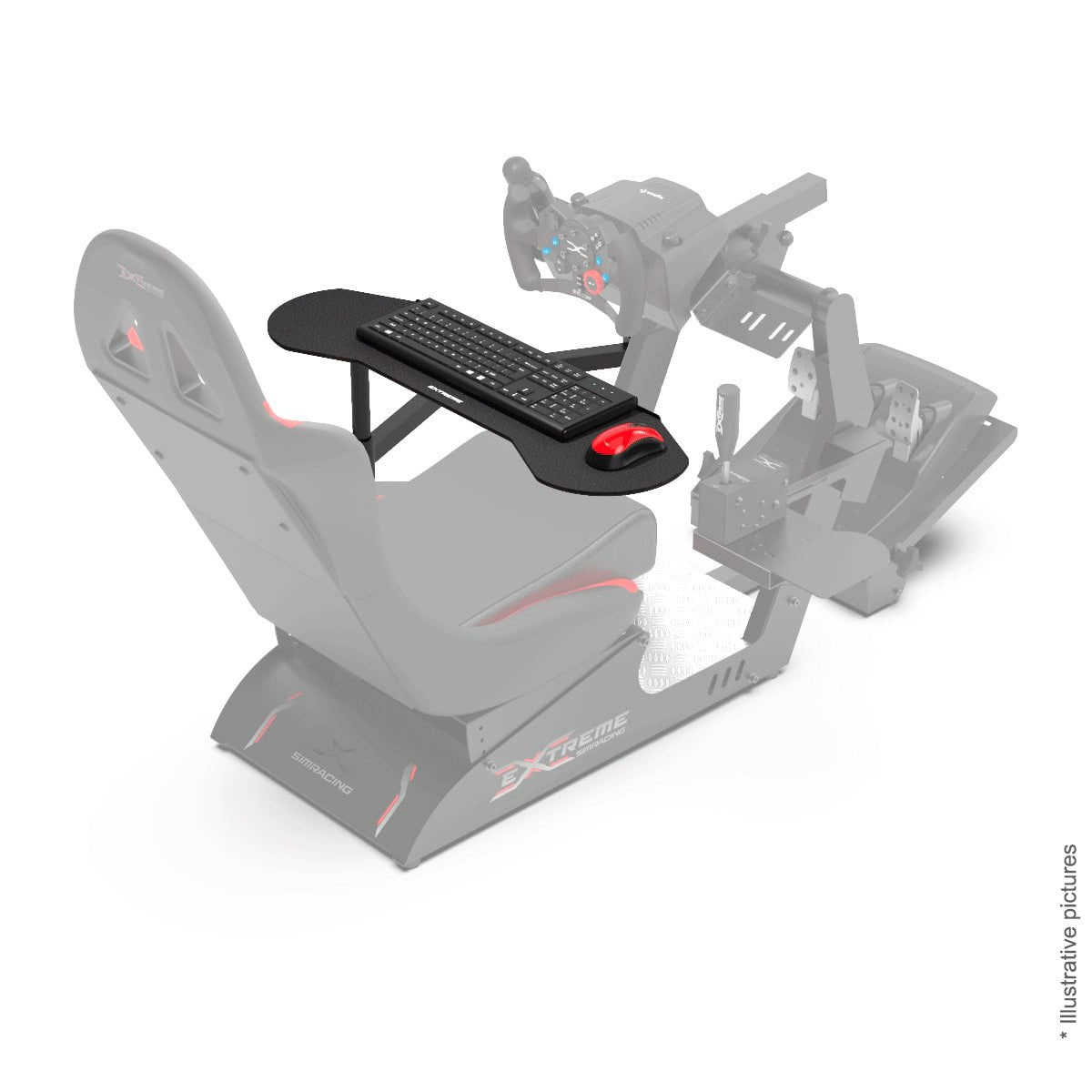 EXTREME WORKSTATION ARTICULATED KEYBOARD FOR VIRTUAL EXPERIENCE 3.0 / P1 3.0 / CHASSIS 3.0 / XT PREMIUM 3.0 - Garage Rebel