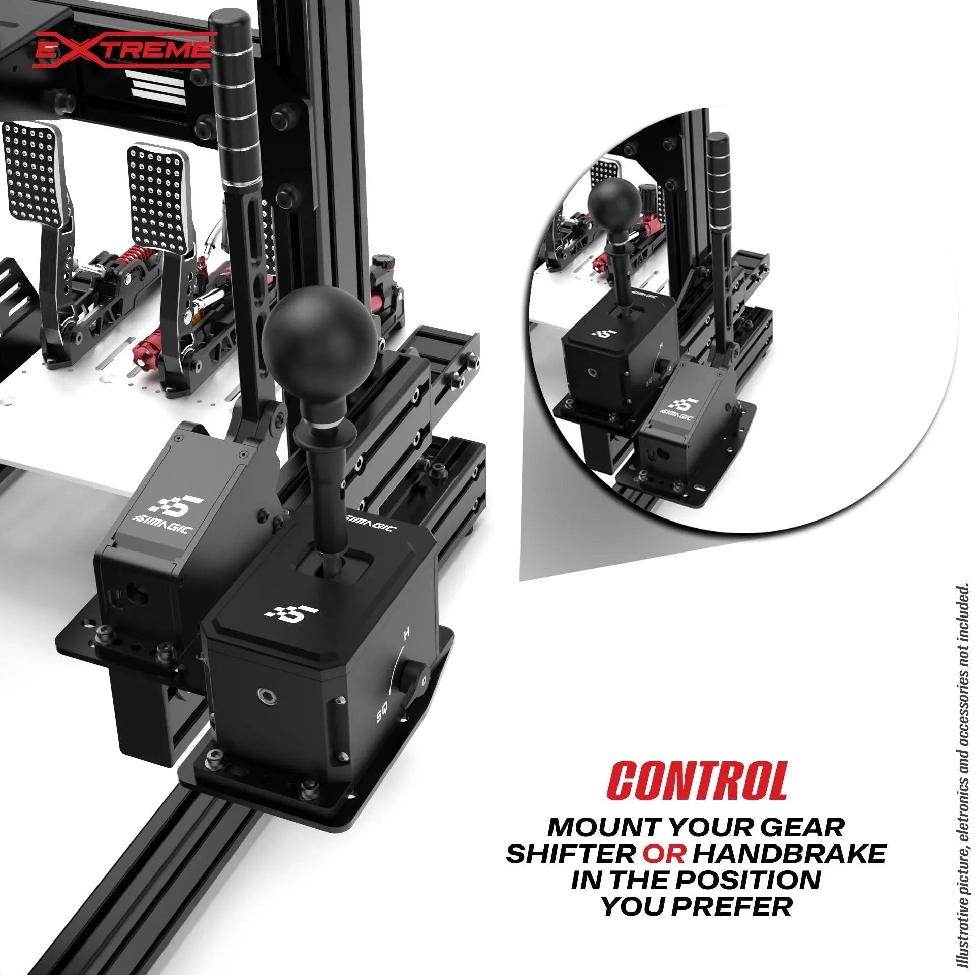 HANDBRAKE ADD - ON FOR GEAR SHIFTER MOUNT AX80 - Garage Rebel