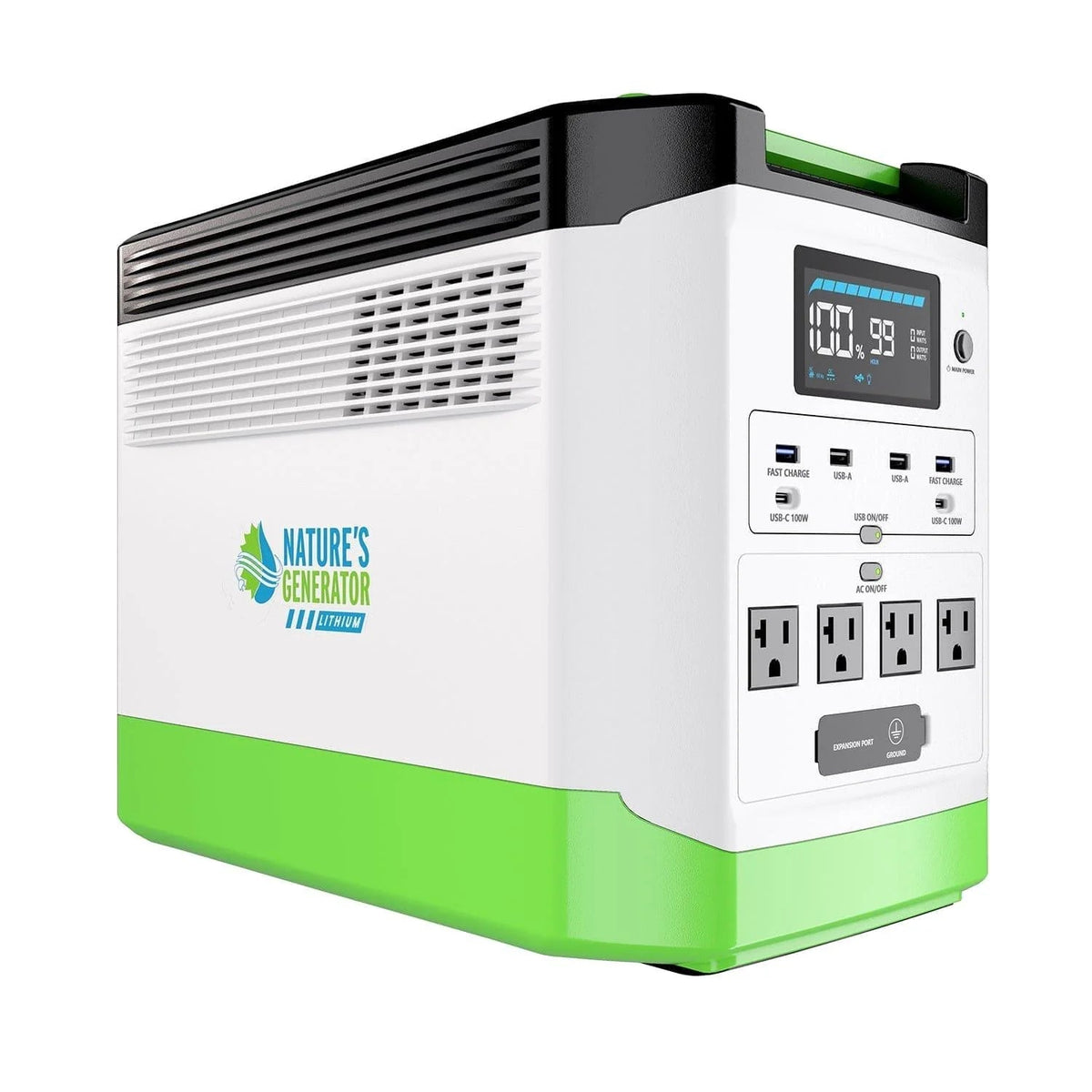 High Capacity Lithium 1800 Solar Generator and Transfer Switch - Garage Rebel