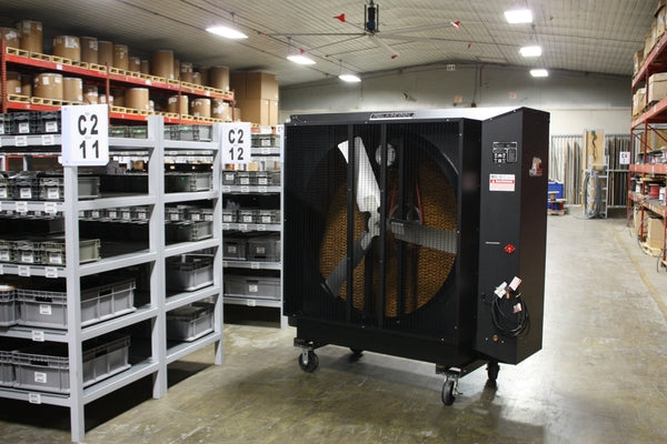 Evaporative Fan - 48" Belt Drive (120v) - Powder Coated (Cools 4,000 Sq. Ft.)