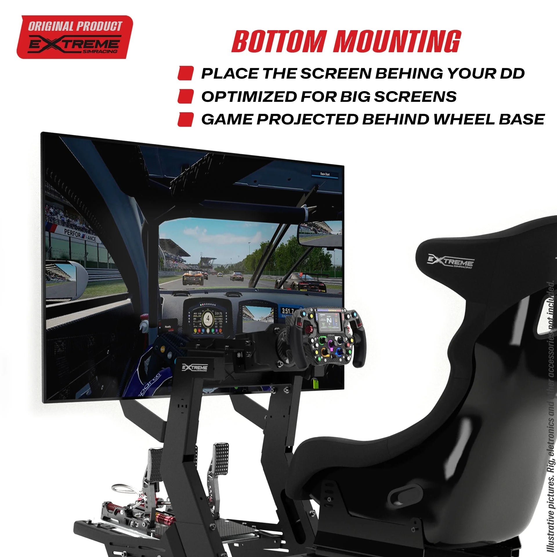INTEGRATED TV STAND FOR CHASSIS 4.0 - Garage Rebel