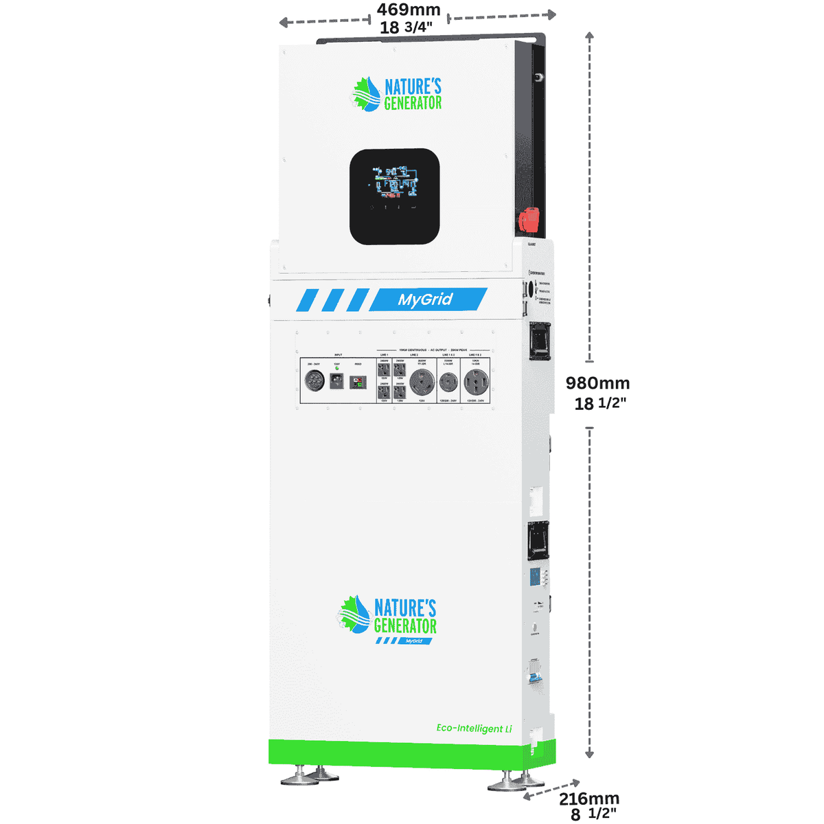 MyGrid 10K with Transfer Switch for House Battery Backup - Garage Rebel