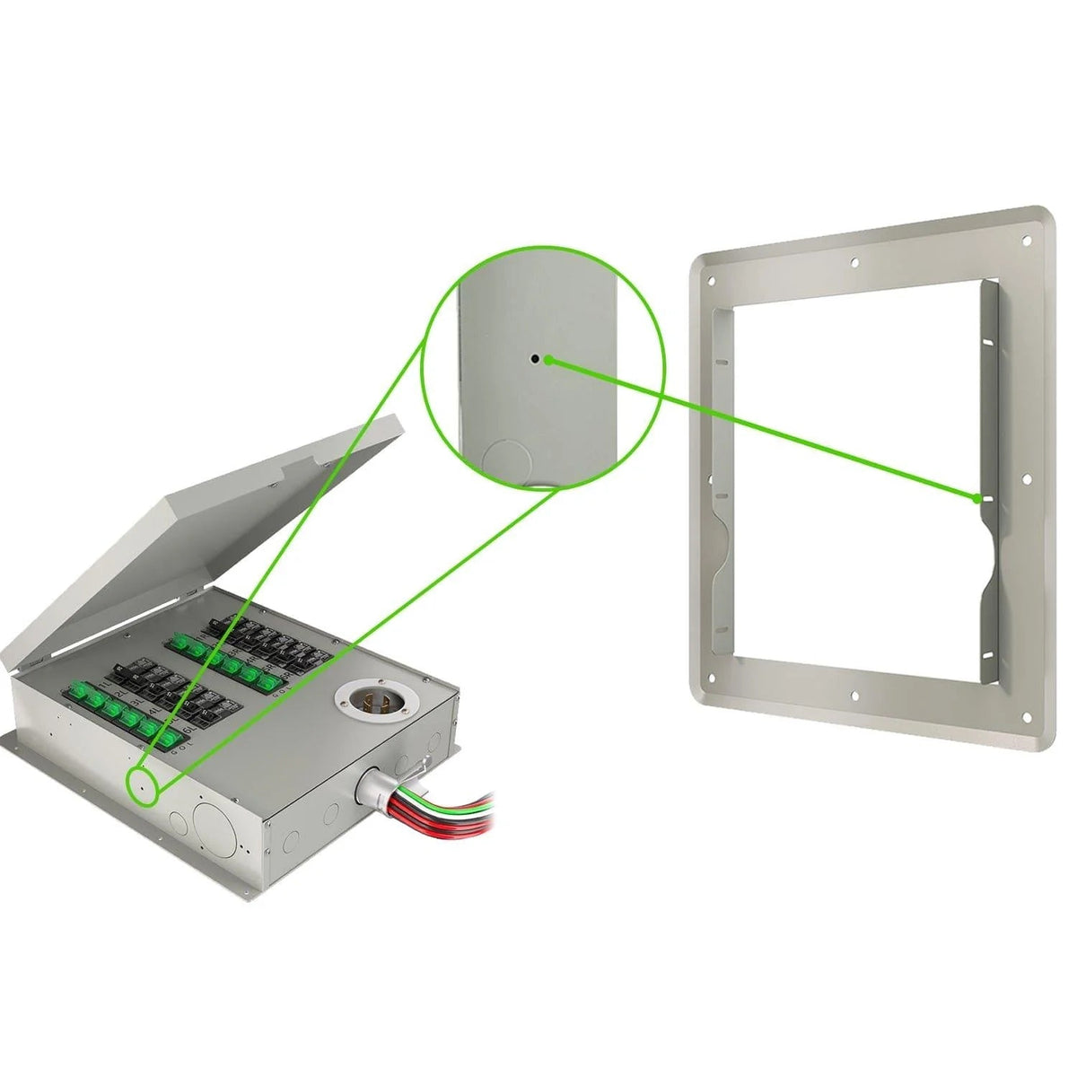 Nature's Generator 12 Circuit Manual Transfer Switch Flush Mount - Garage Rebel