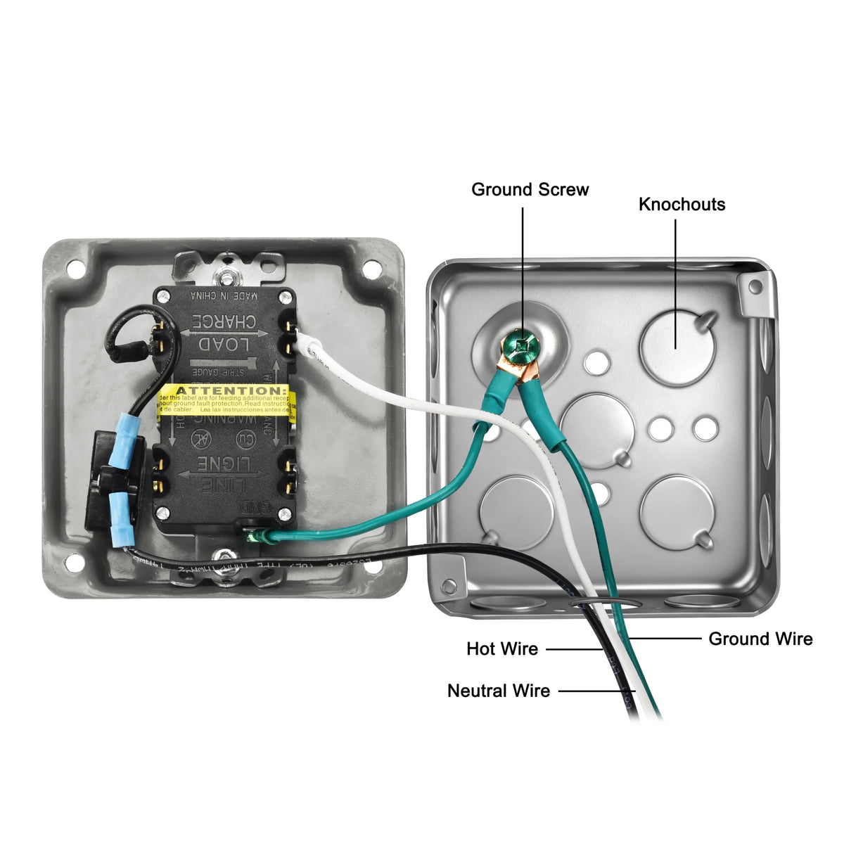Nature's Generator 15A GFCI Power Outlet Box - Garage Rebel
