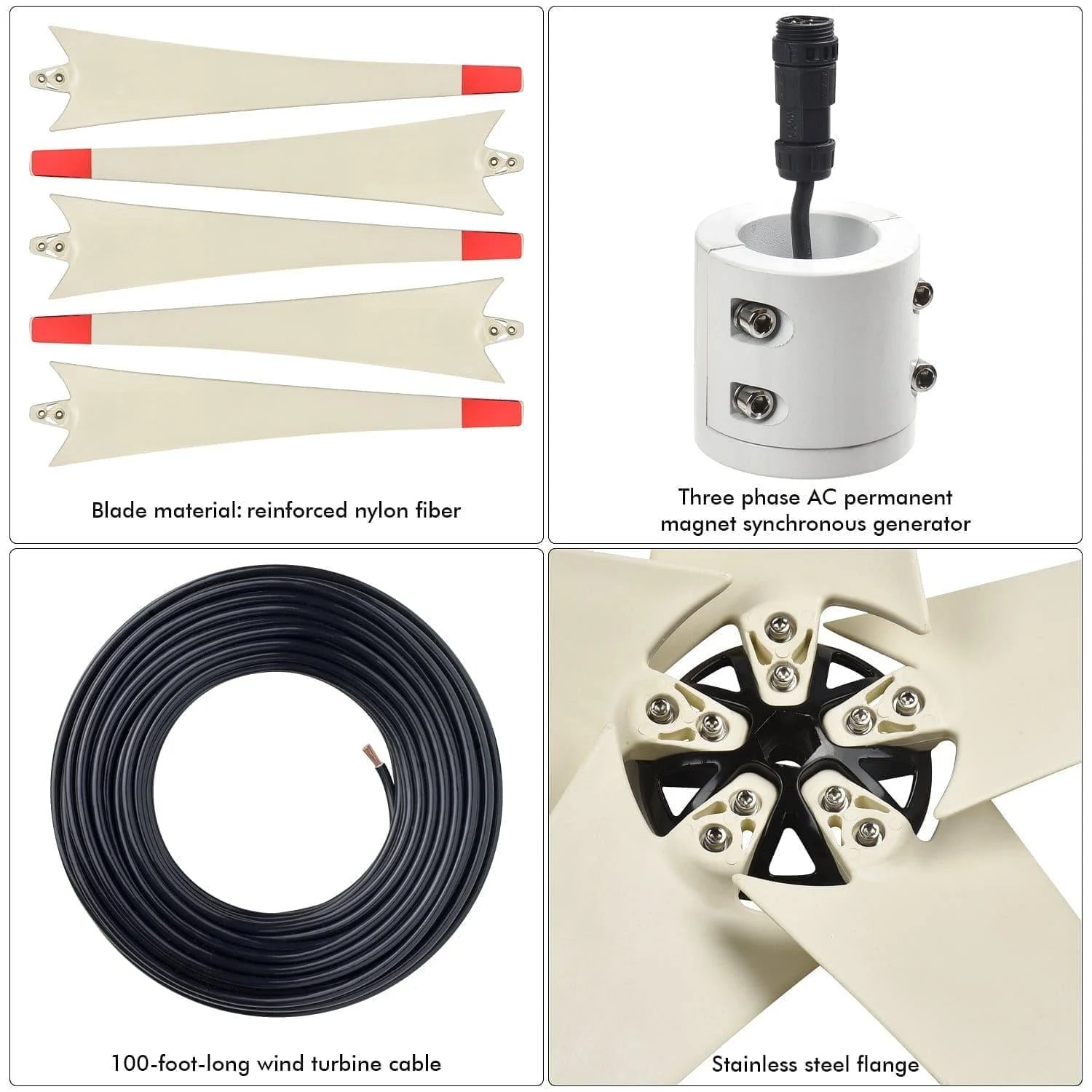 High Capacity Lithium 1800 Solar and Wind Generator