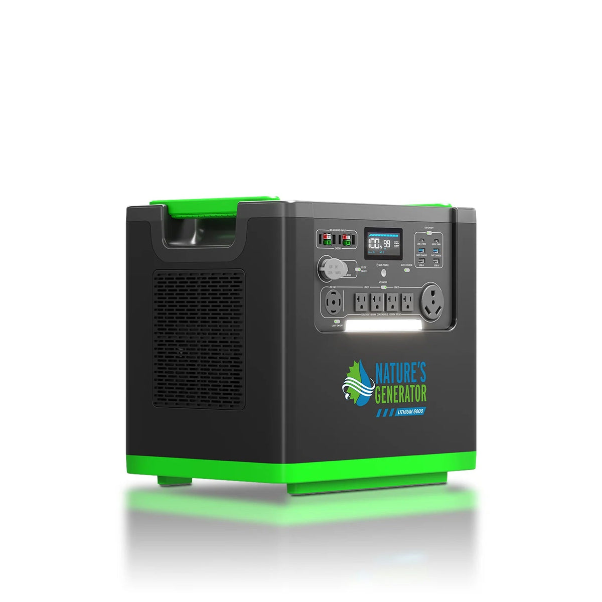 Nature's Generator Lithium 6000 and Transfer Switch - Garage Rebel