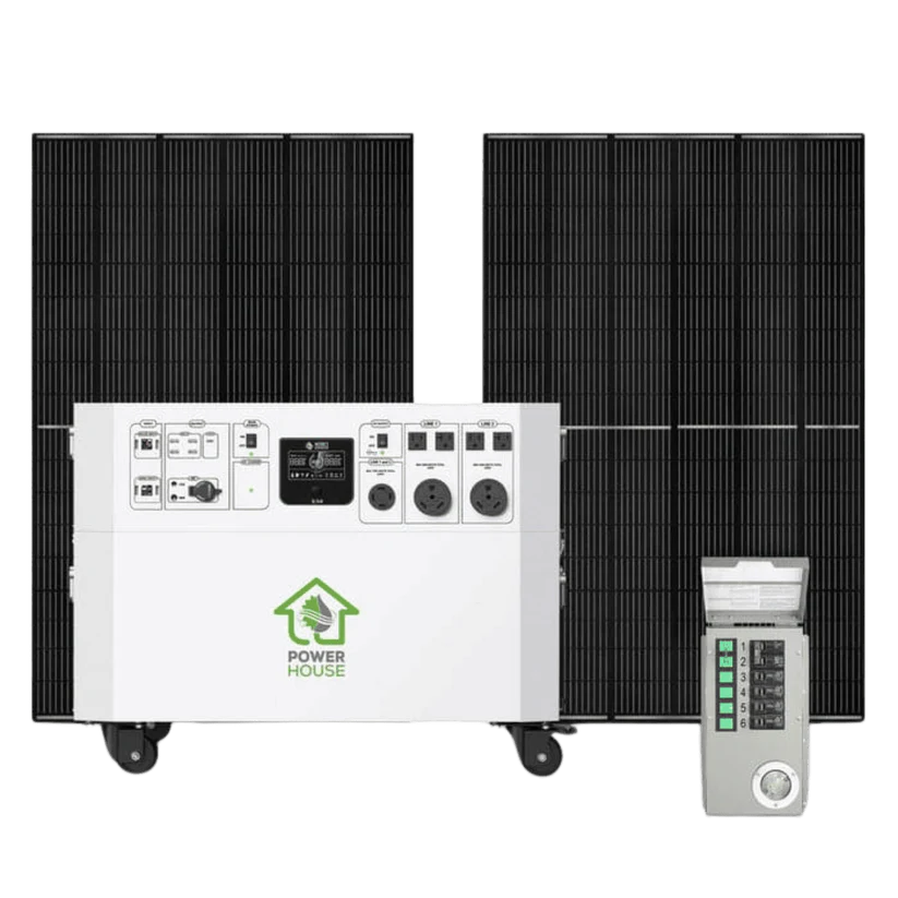 Nature’s Generator Powerhouse with Solar Panel and Transfer Switch