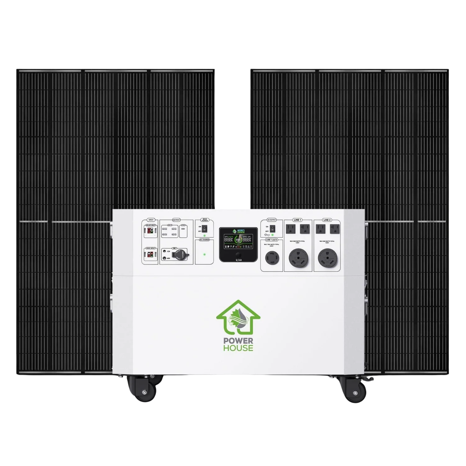 Nature’s Generator Powerhouse with Solar Panel