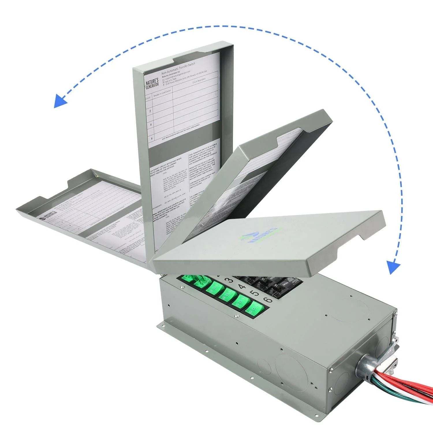 Nature’s Generator Powerhouse with Solar Panel and Transfer Switch