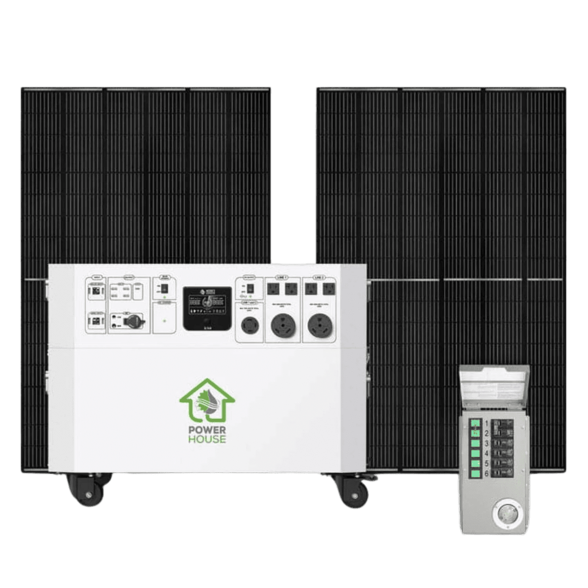 Nature’s Generator Powerhouse with Solar Panel and Transfer Switch - Garage Rebel