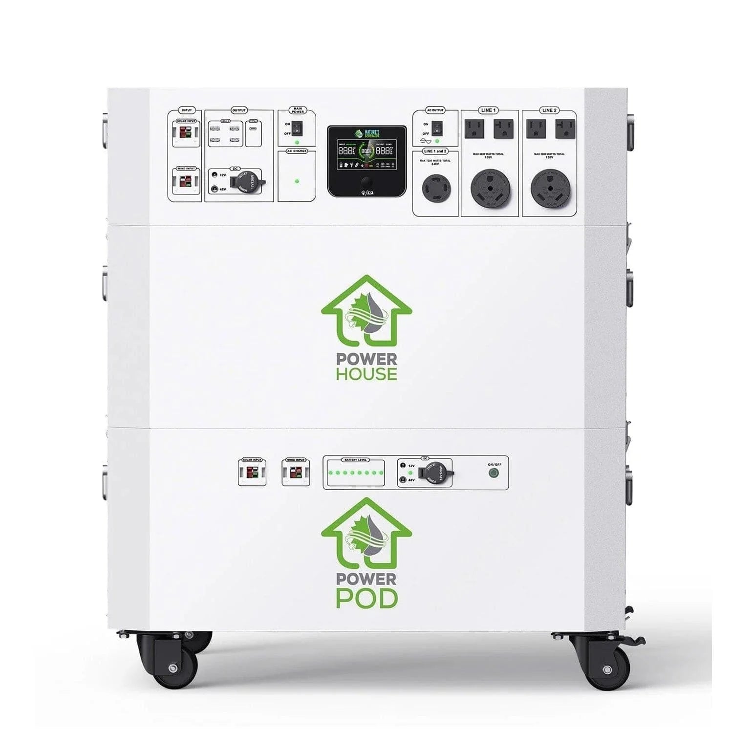 Nature’s Generator Powerhouse with Solar Panel