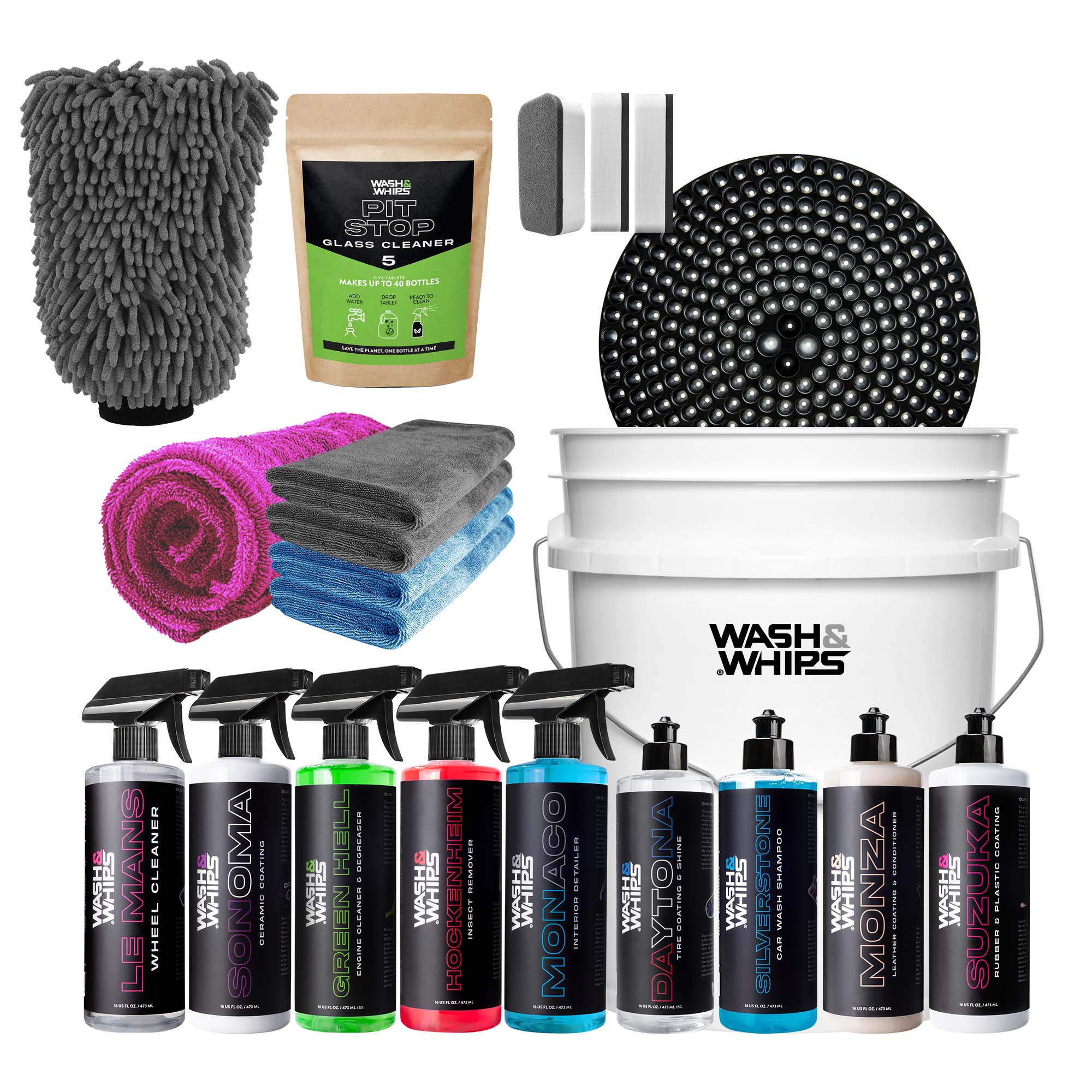 Quick Detailing Pro Kit for Auto Detailing - 16-Piece Complete Car Care Set - Garage Rebel