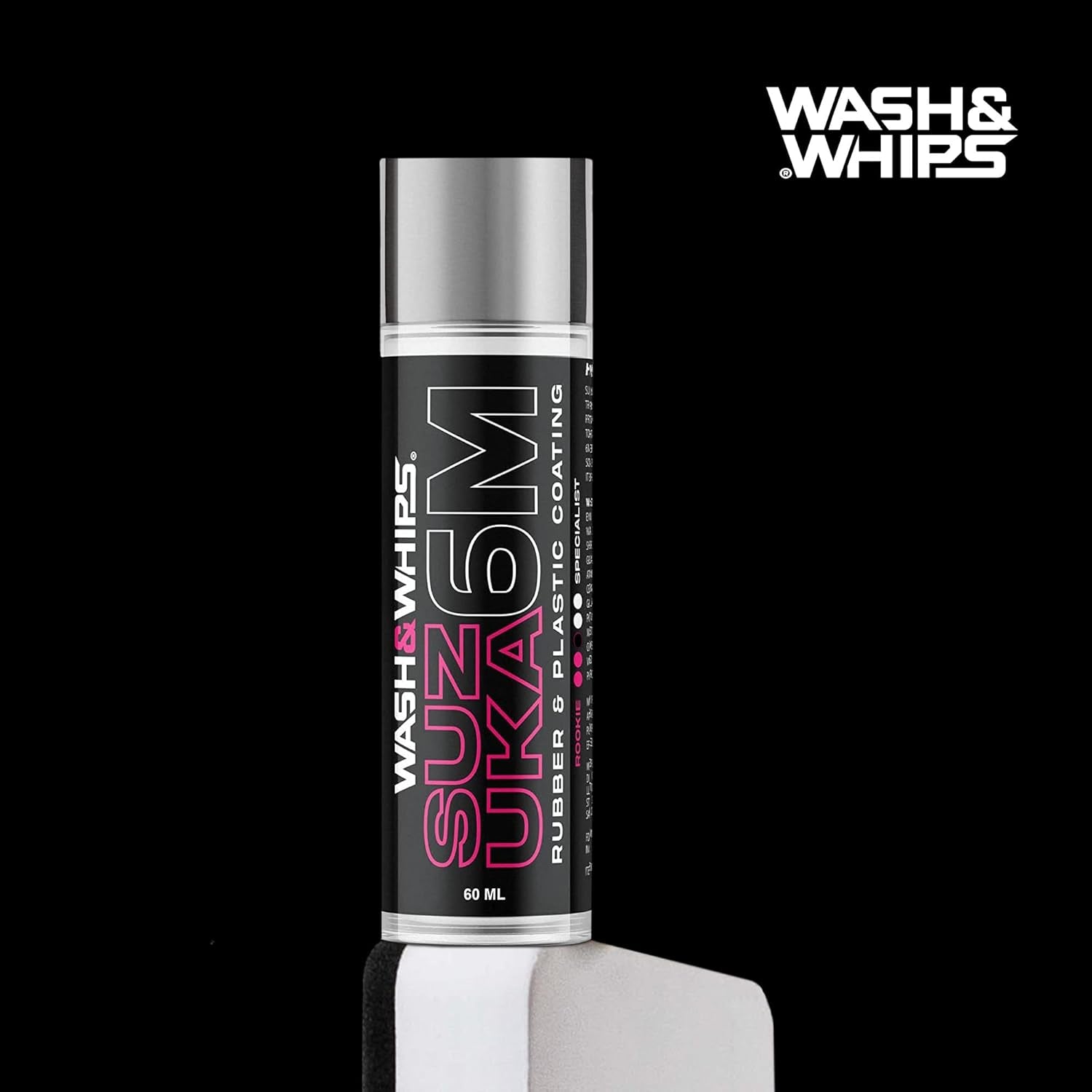 Suzuka 6M Rubber & Plastic Coating [Restores and Brings Back Black]: Concentrated Formula Non-Greasy, 60ml - Garage Rebel
